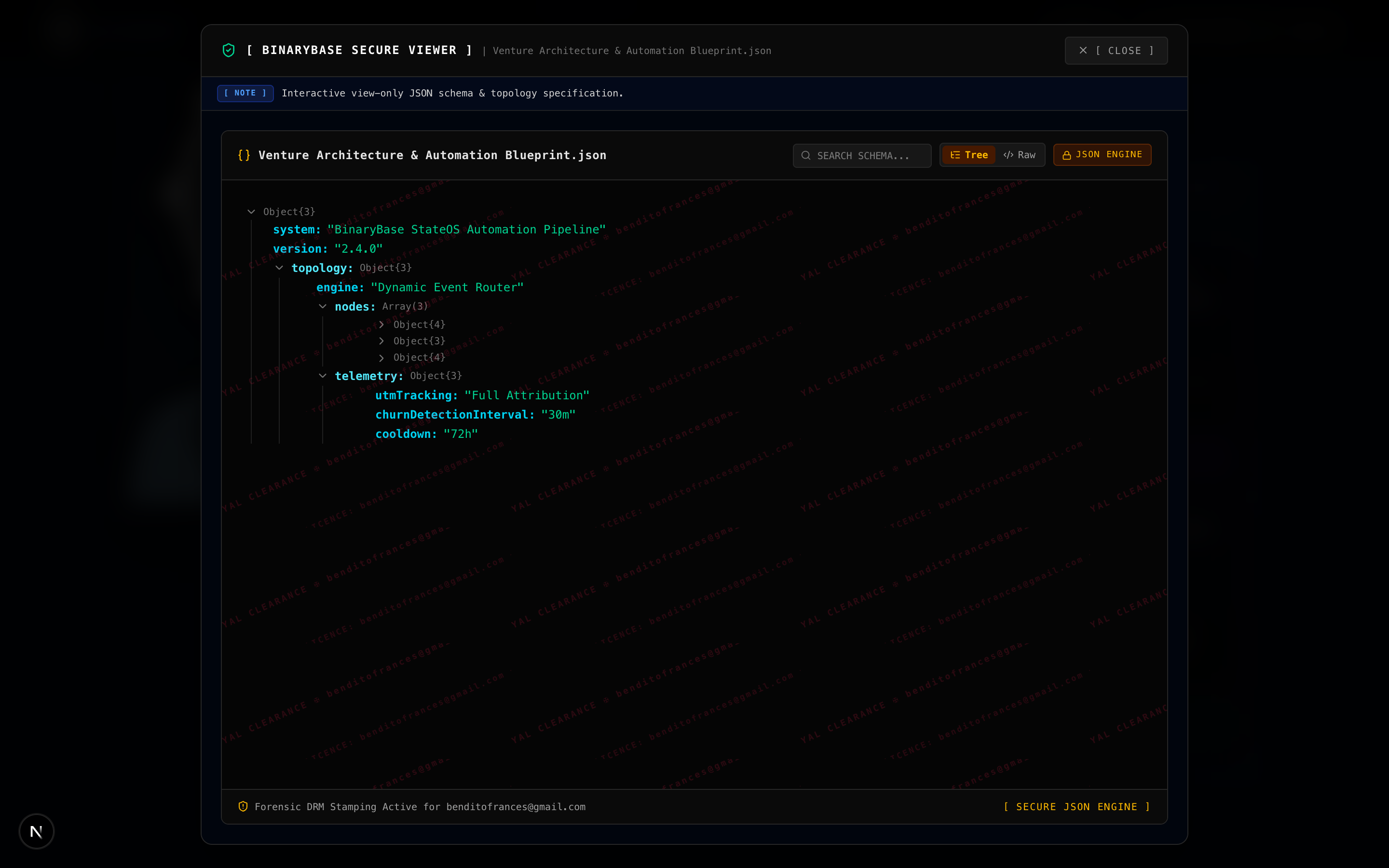 BinaryBase Secure Engine Viewer